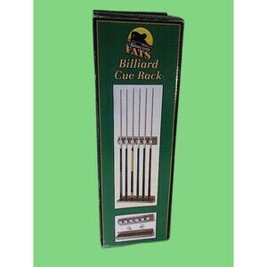 Minnesota FATS - 6 Cue 2-Piece Wall Mounted Billiard Pool Cue Stick Rack